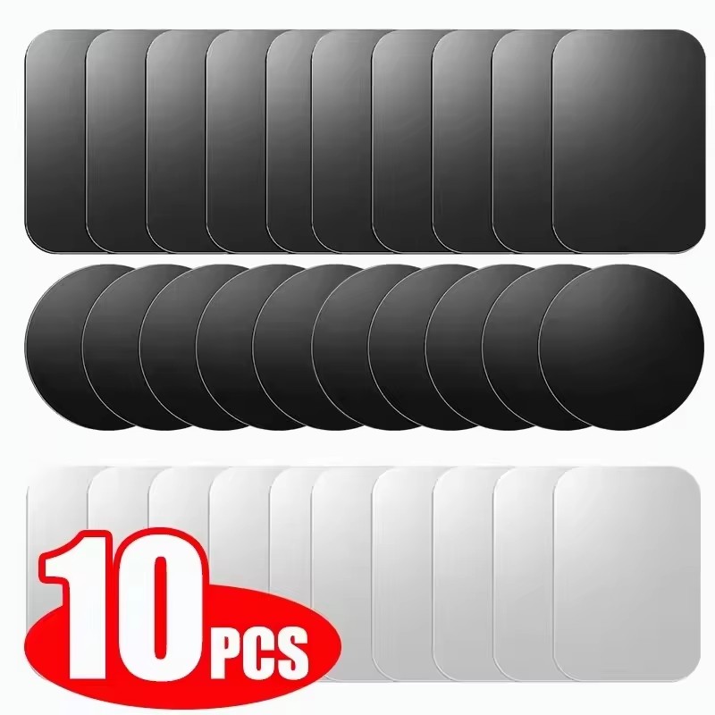 Car Accessories Phone Holder - 5/10 piezas Placa Metálica Magnética Adhesiva