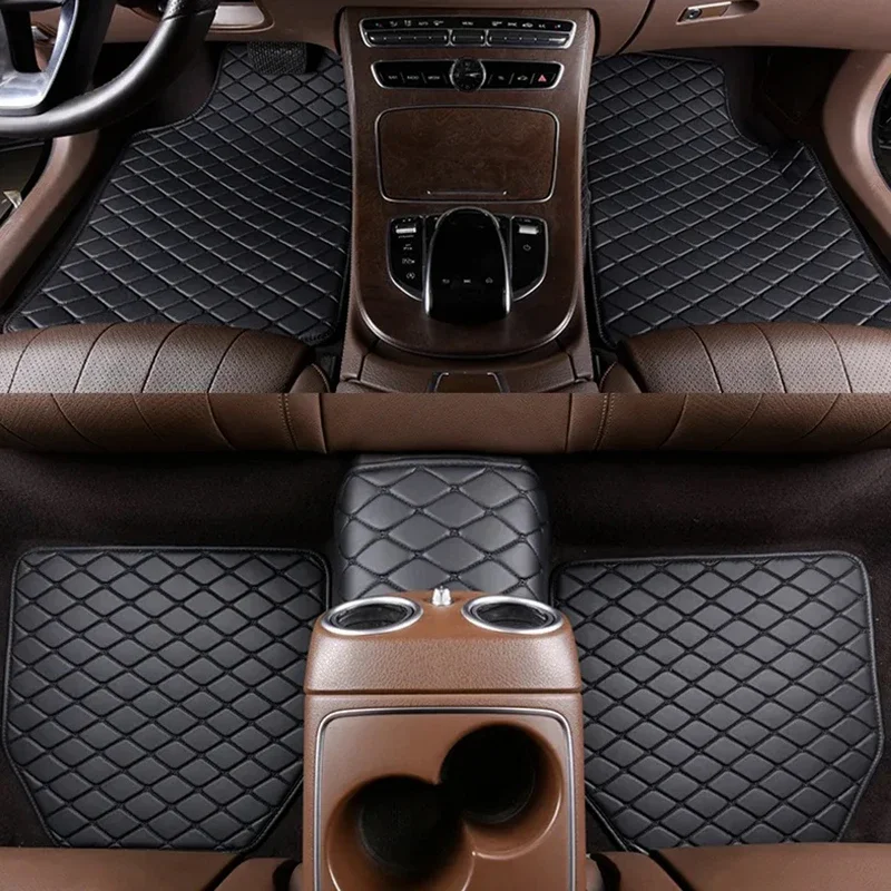 Car Floor Mat Rubber - Alfombrillas de coche 5 uds cuero