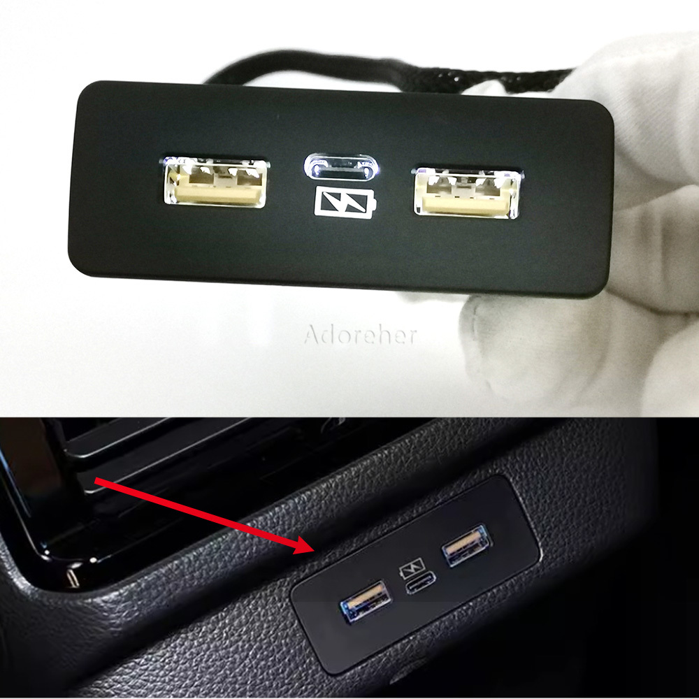 Car Accessories Honda Crv - Cargador de teléfono rápido de tres