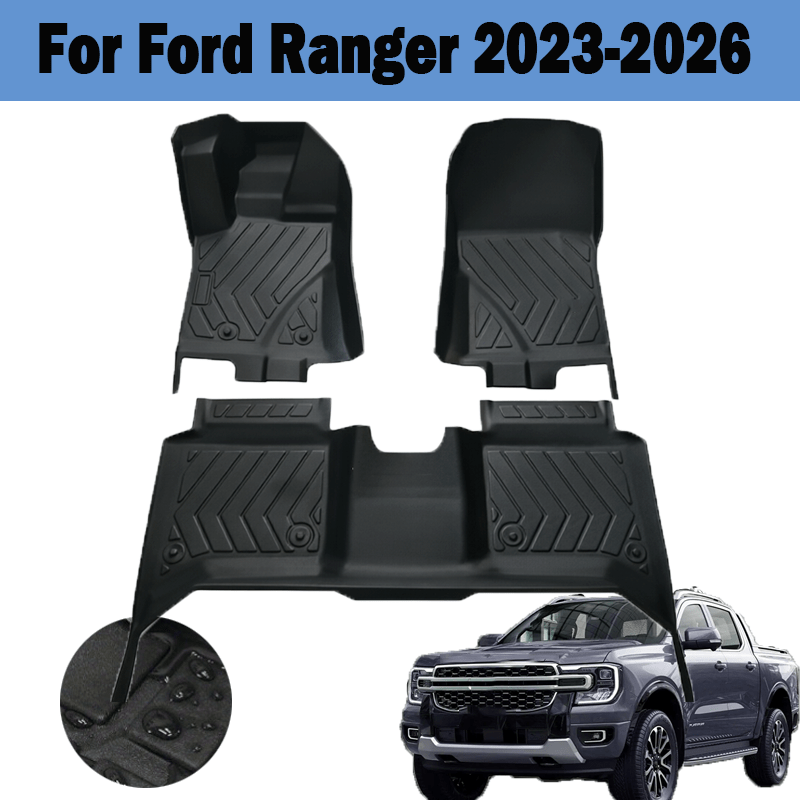 Car Floor Mat Rubber - Alfombrillas para Ford Ranger 2023-2026, Alfombrillas
