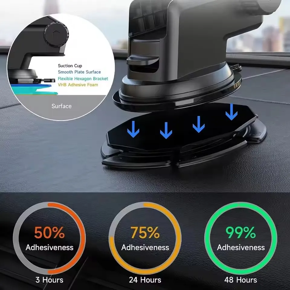 Car Accessories Phone Holder - Cojín de Silicona Flexible para el