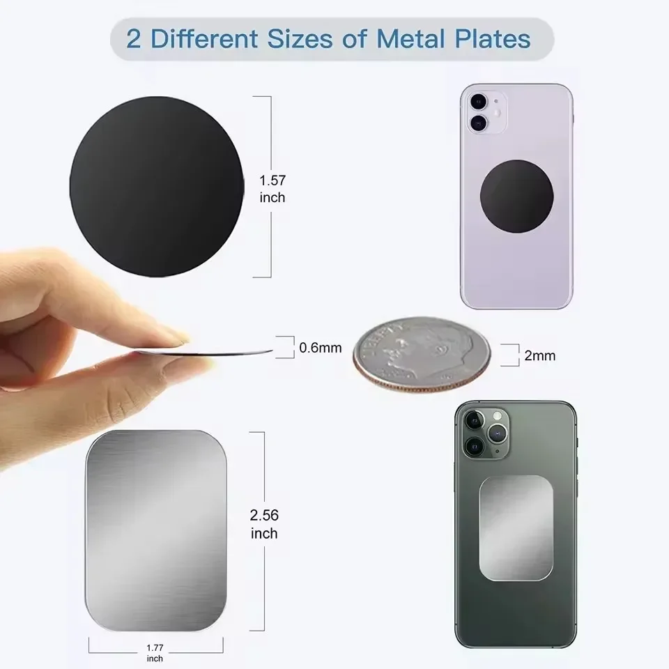 5/10 piezas Placa Metálica Mag - Car Accessories Phone Holder reseña y precio