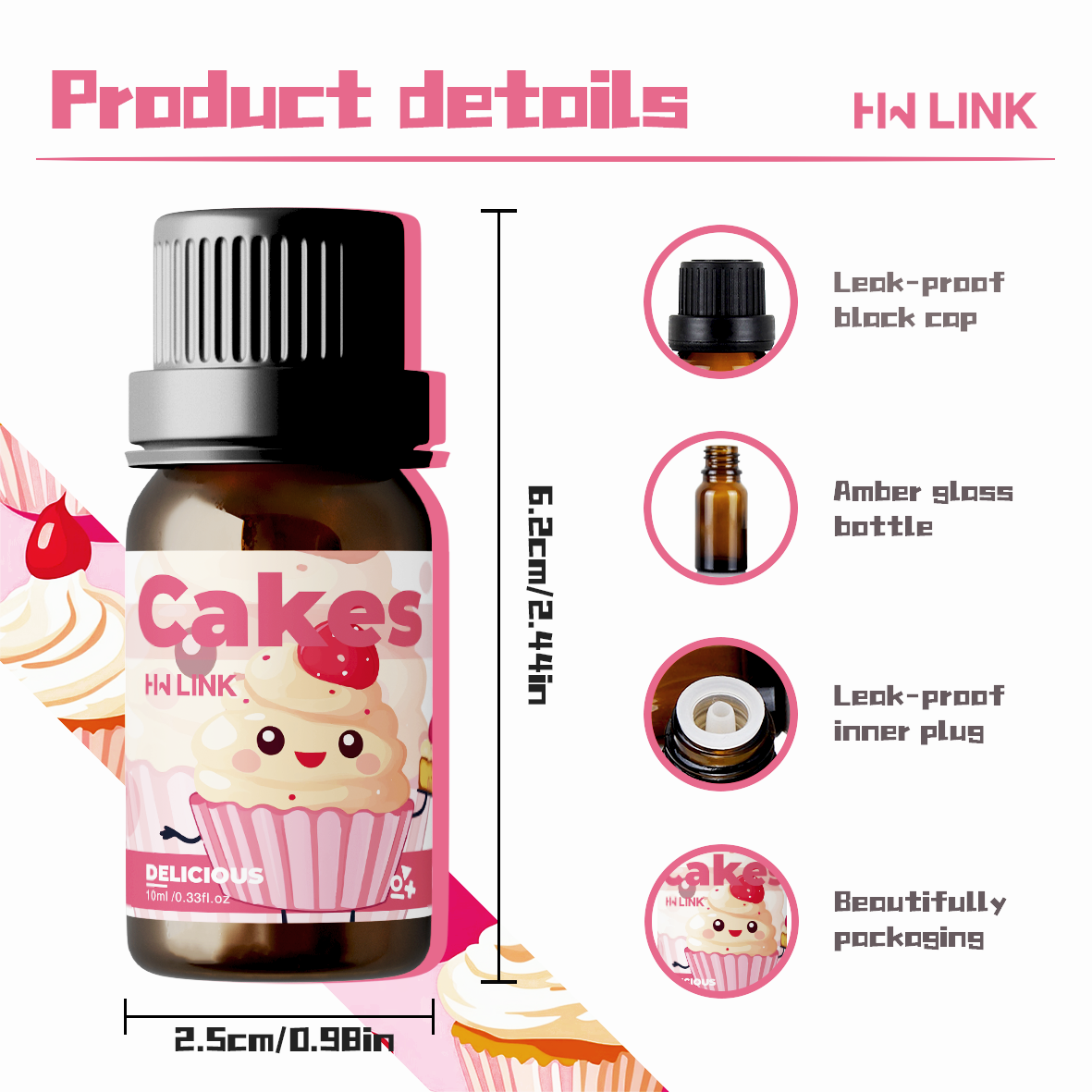 Aceites Aromáticos para Pastel - Car Fragrance Diffuser reseña y precio