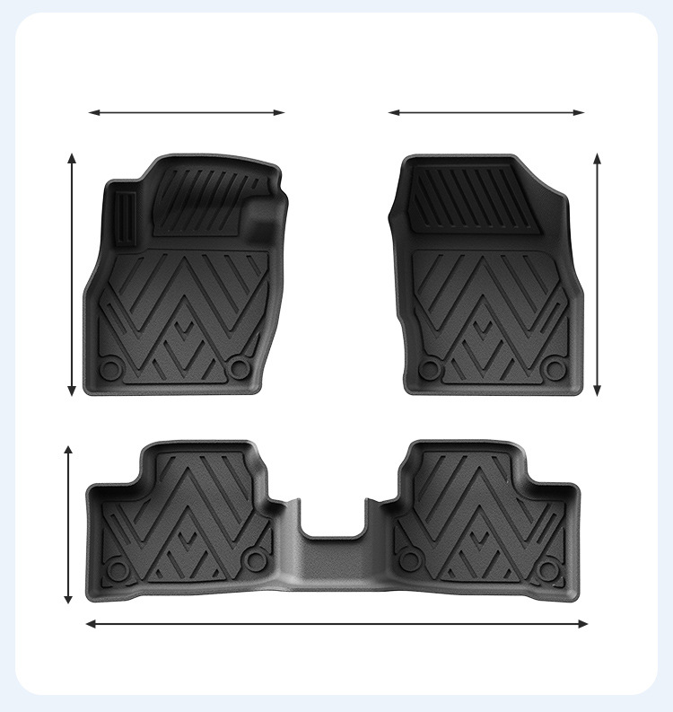   (LHD) Para Volkswagen Polo P - Car Floor Mat Rubber reseña y precio