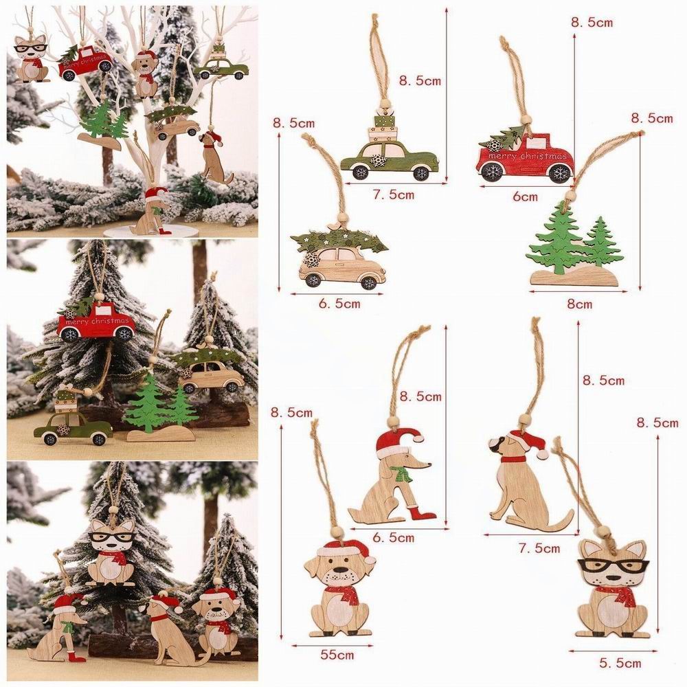 8 Uds. Colgante de Navidad, ad - Car Accessories Xmas reseña y precio